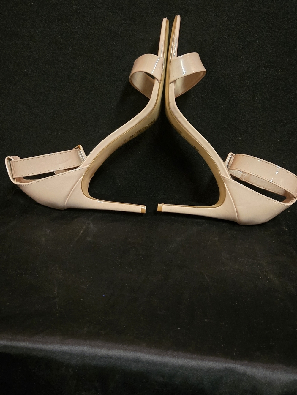 Mix No.6 Women's Nude Patent Ankle-Strap High Heel Sandals - Picture 7 of 9